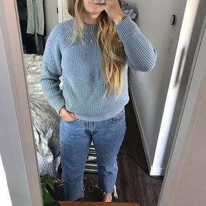 Steven Alan Women’s Morino Wool Light Blue Sweater